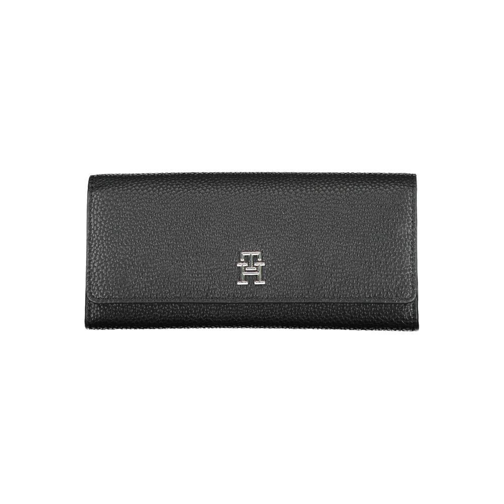 Tommy Hilfiger Black Polyurethane Women Wallet