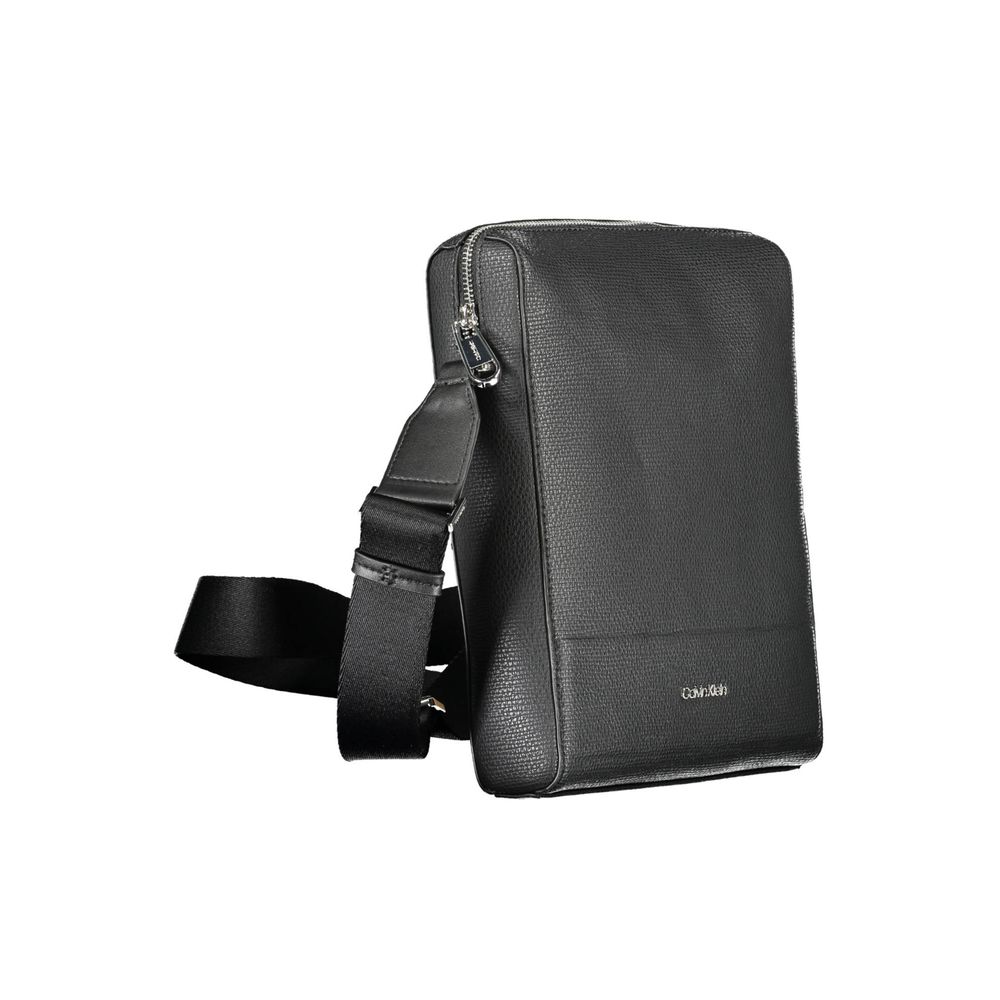 Calvin Klein Black Polyurethane Men Shoulder Bag