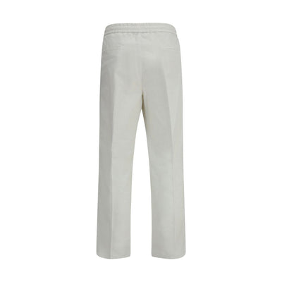 Brunello Cucinelli White Cotton Casual Pants