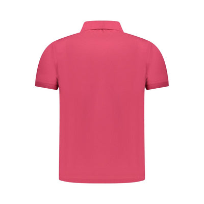 K-WAY Pink Cotton Men Polo Shirt