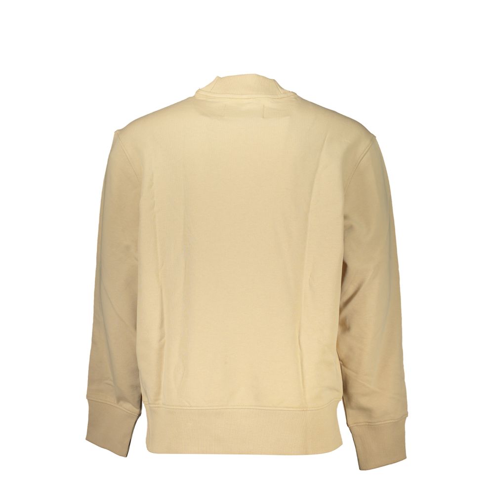 Calvin Klein Beige Cotton Men's Sweatshirt