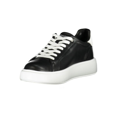 Blauer Black Leather Women Sneaker