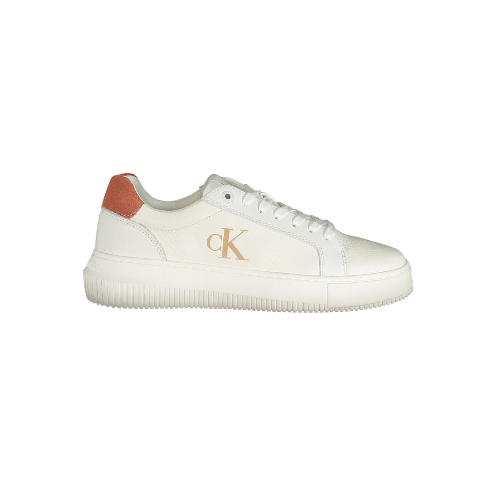 Calvin Klein White Polyurethane Women Sneaker