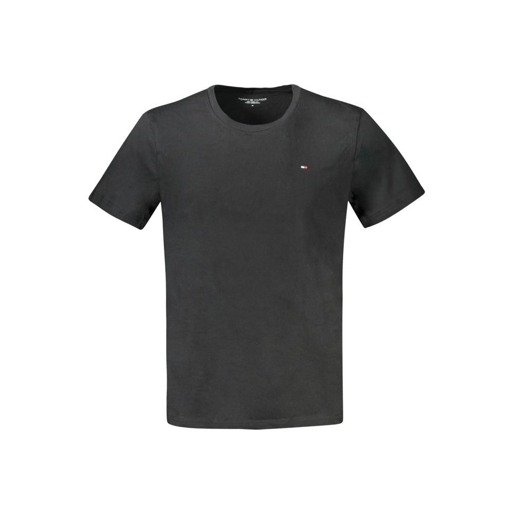 Tommy Hilfiger Black Cotton Men's T-Shirt