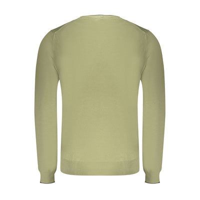 North Sails Green Cotton Men Sweater