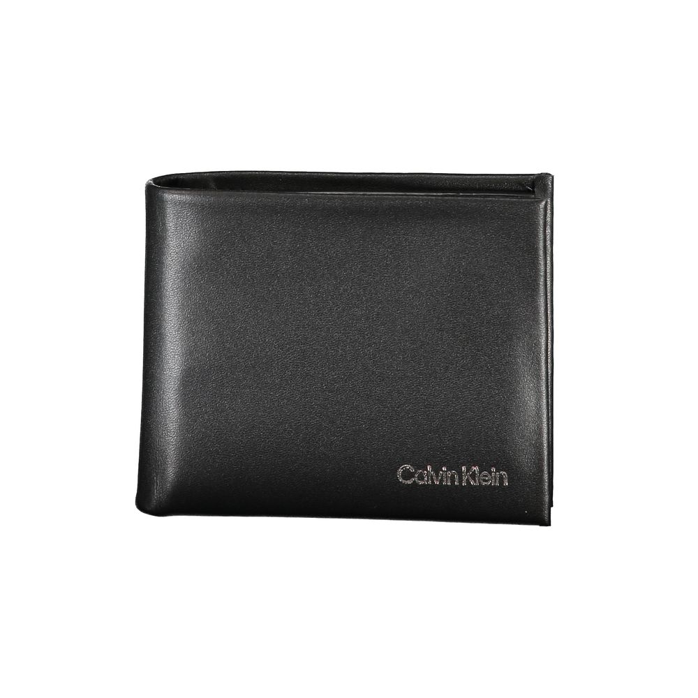 Calvin Klein Black Polyurethane Men Wallet