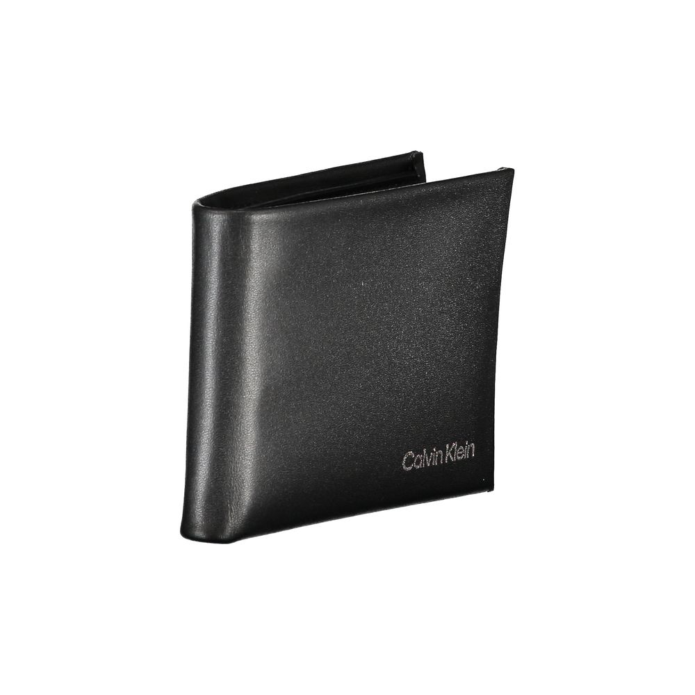 Calvin Klein Black Polyurethane Men Wallet
