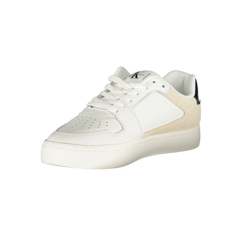 Calvin Klein White Polyurethane Women Sneaker