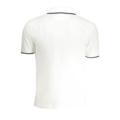 La Martina White Cotton Men Polo Shirt