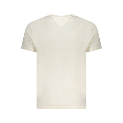Tommy Hilfiger Beige Cotton Men T-Shirt