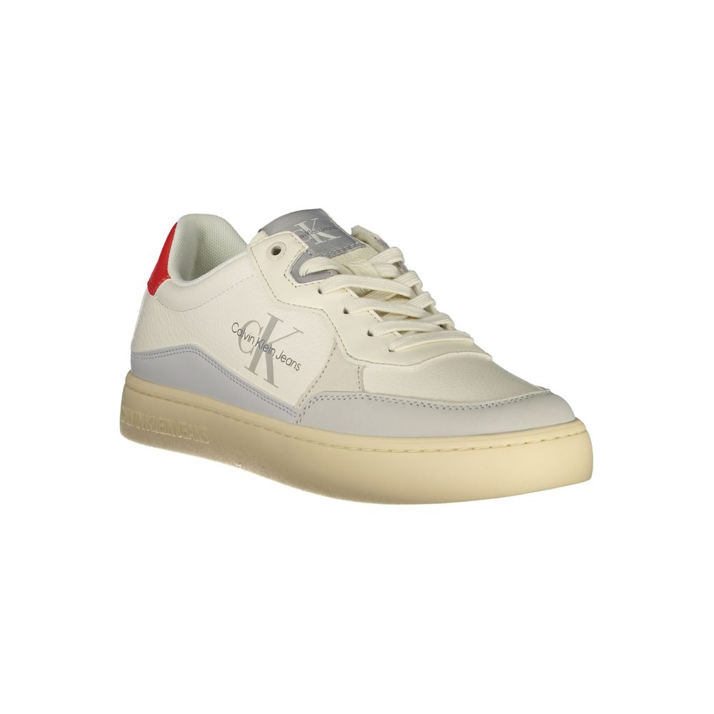 Calvin Klein White Polyurethane Men Sneaker