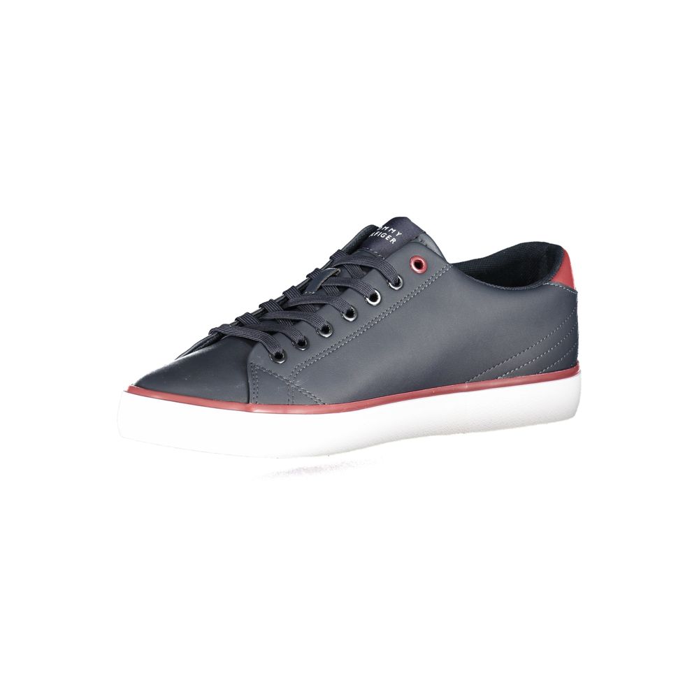 Tommy Hilfiger Blue Polyurethane Men Sneaker