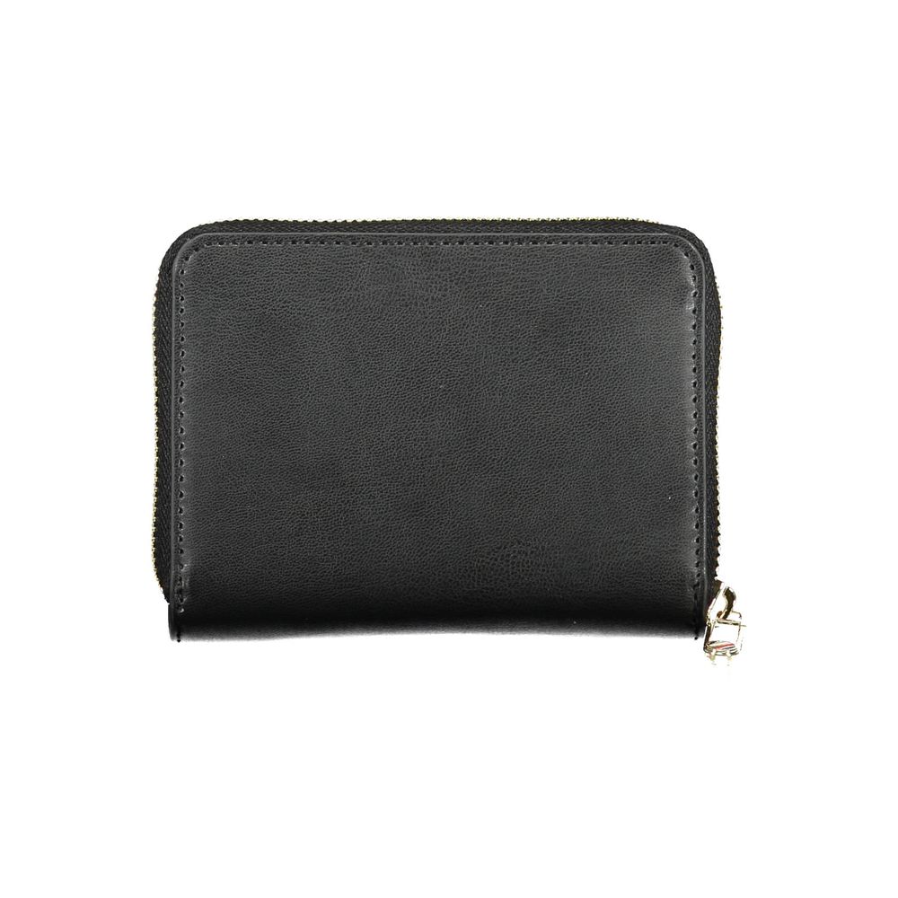 Tommy Hilfiger Black Polyurethane Women Wallet - BrandFit 88