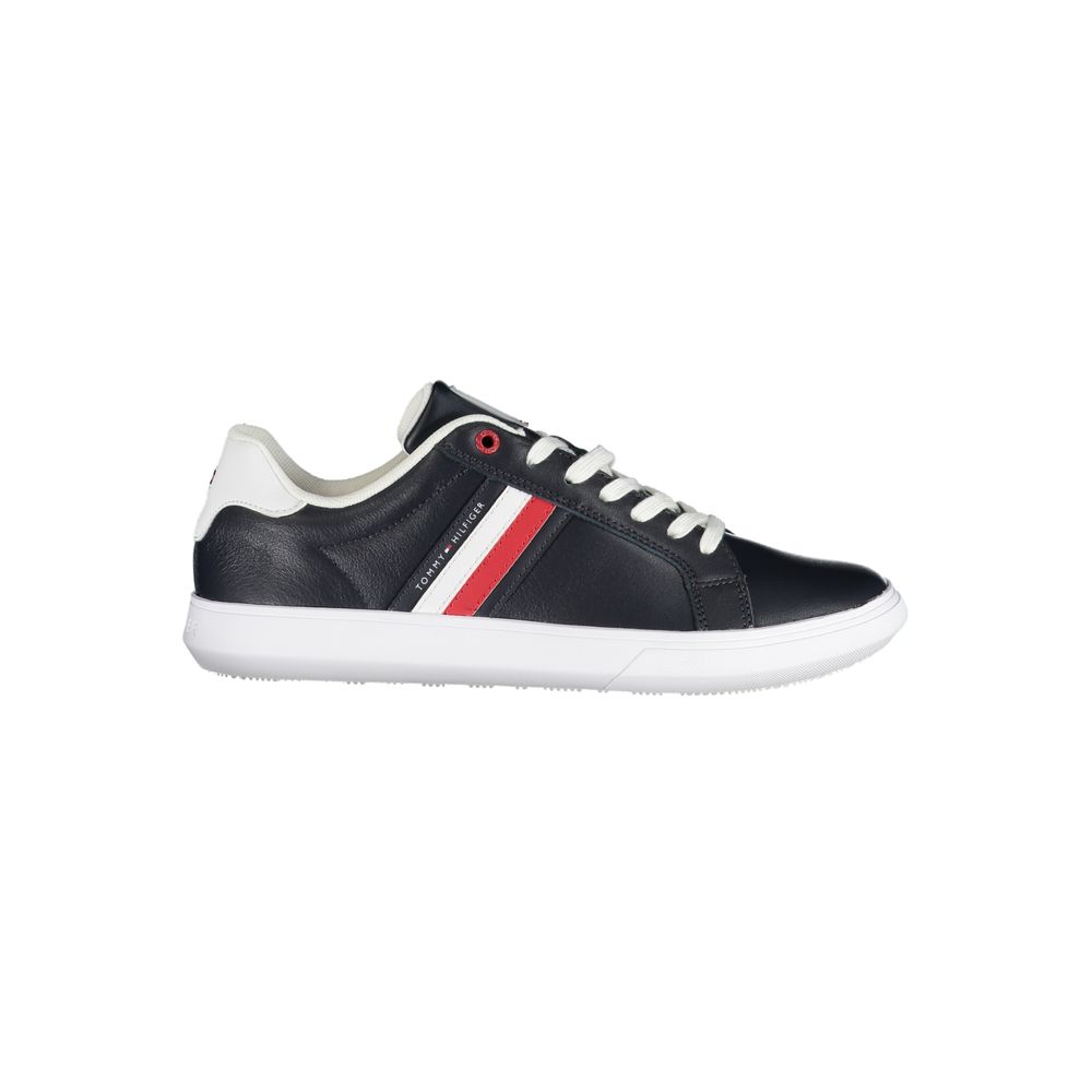 Tommy Hilfiger Blue Leather Men Sneaker