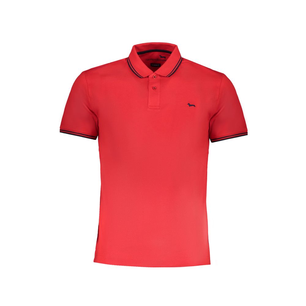 Harmont & Blaine Rosso Cotton Men Polo Shirt