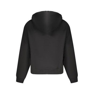 Tommy Hilfiger Black Cotton Women Hoodie