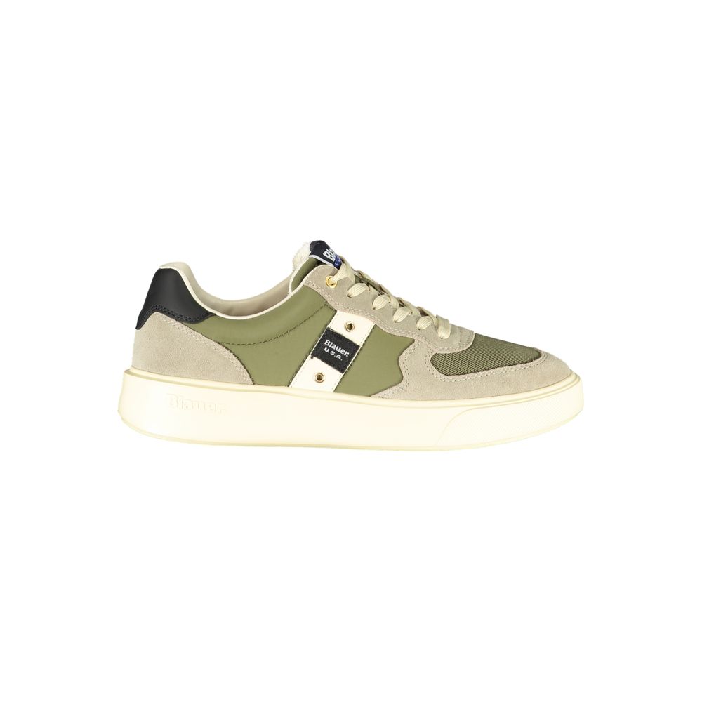 Blauer Green Leather Men Sneaker
