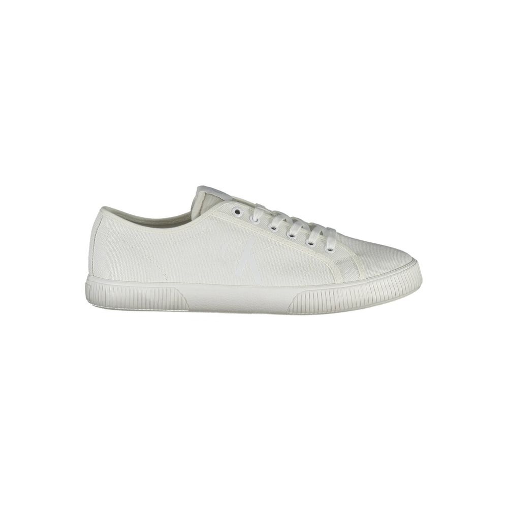 Calvin Klein White Cotton Men's Sneaker