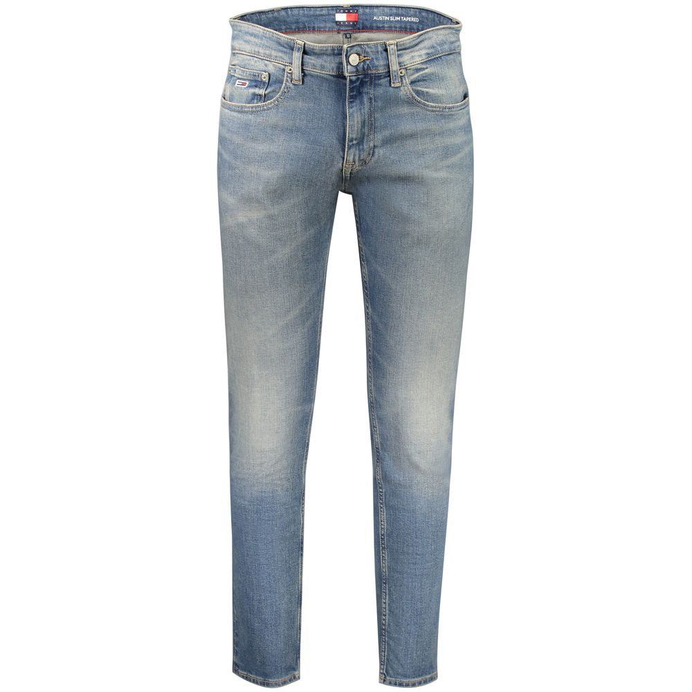 Tommy Hilfiger Blu Cotton Men's Slim Tapered Jean