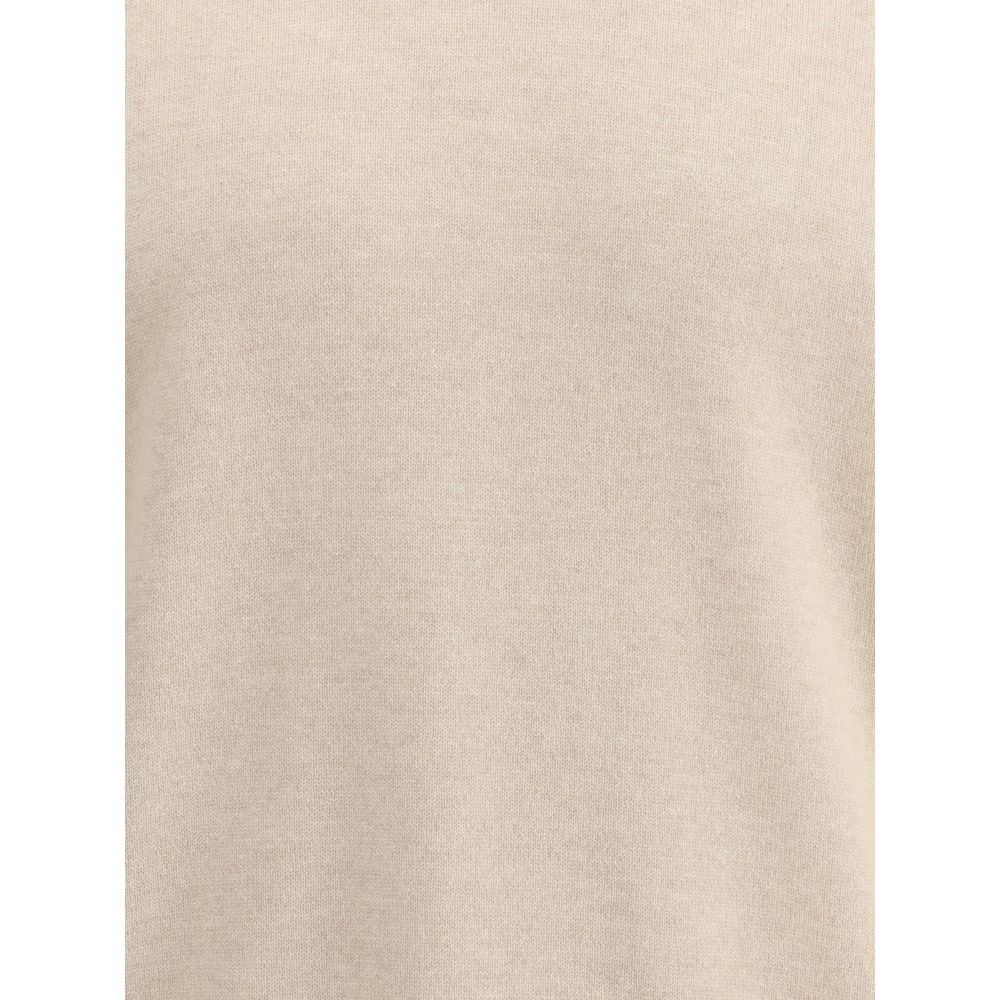 Brunello Cucinelli Beige Cashmere Sweater