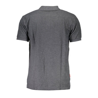 Slazenger Gray Polyester Mens Polo Shirt