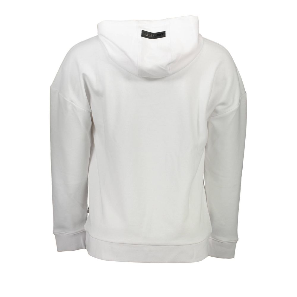 Plein Sport White Cotton Men's Hooded Sweatshirt - BrandFit 88