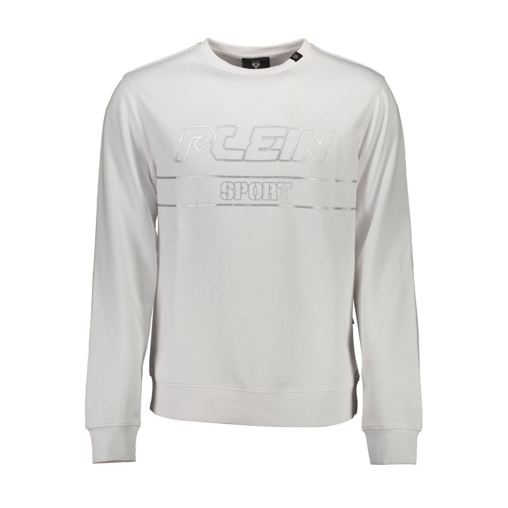 Plein Sport Bianco Cotton Men Sweatshirt - BrandFit 88