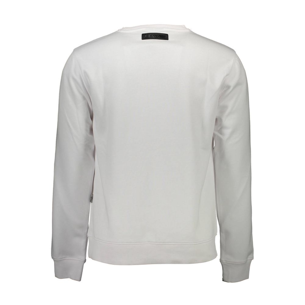 Plein Sport Bianco Cotton Men Sweatshirt - BrandFit 88