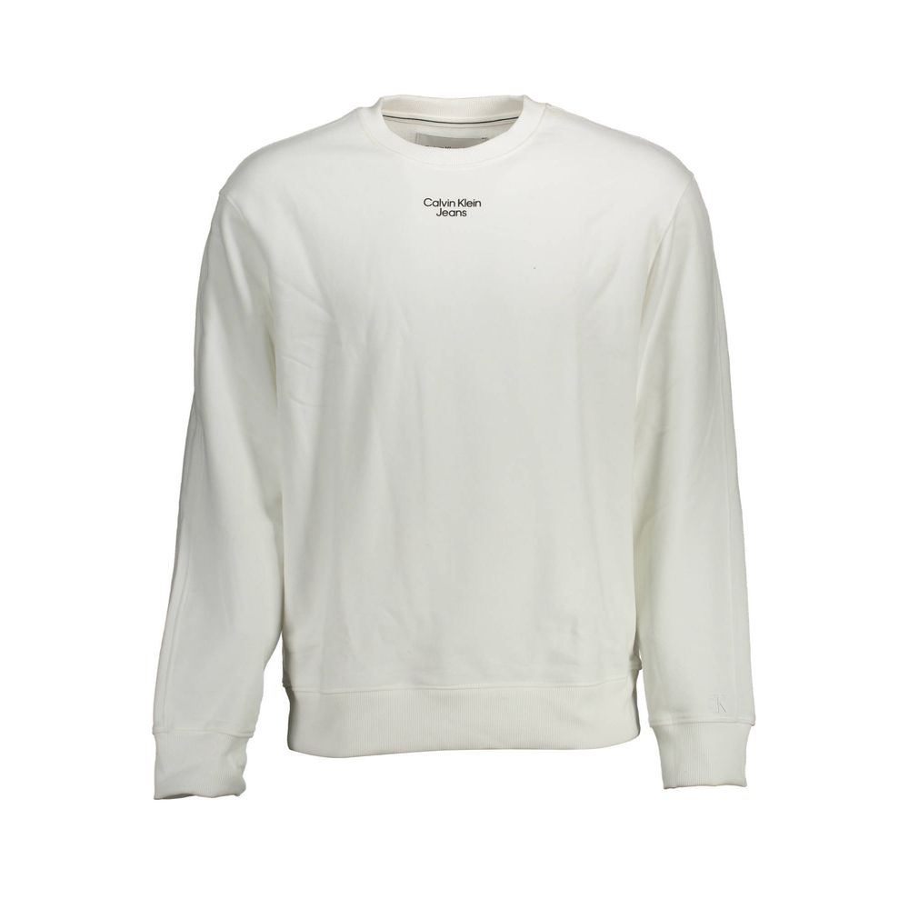 Calvin Klein White Cotton Men Sweatshirt - BrandFit 88