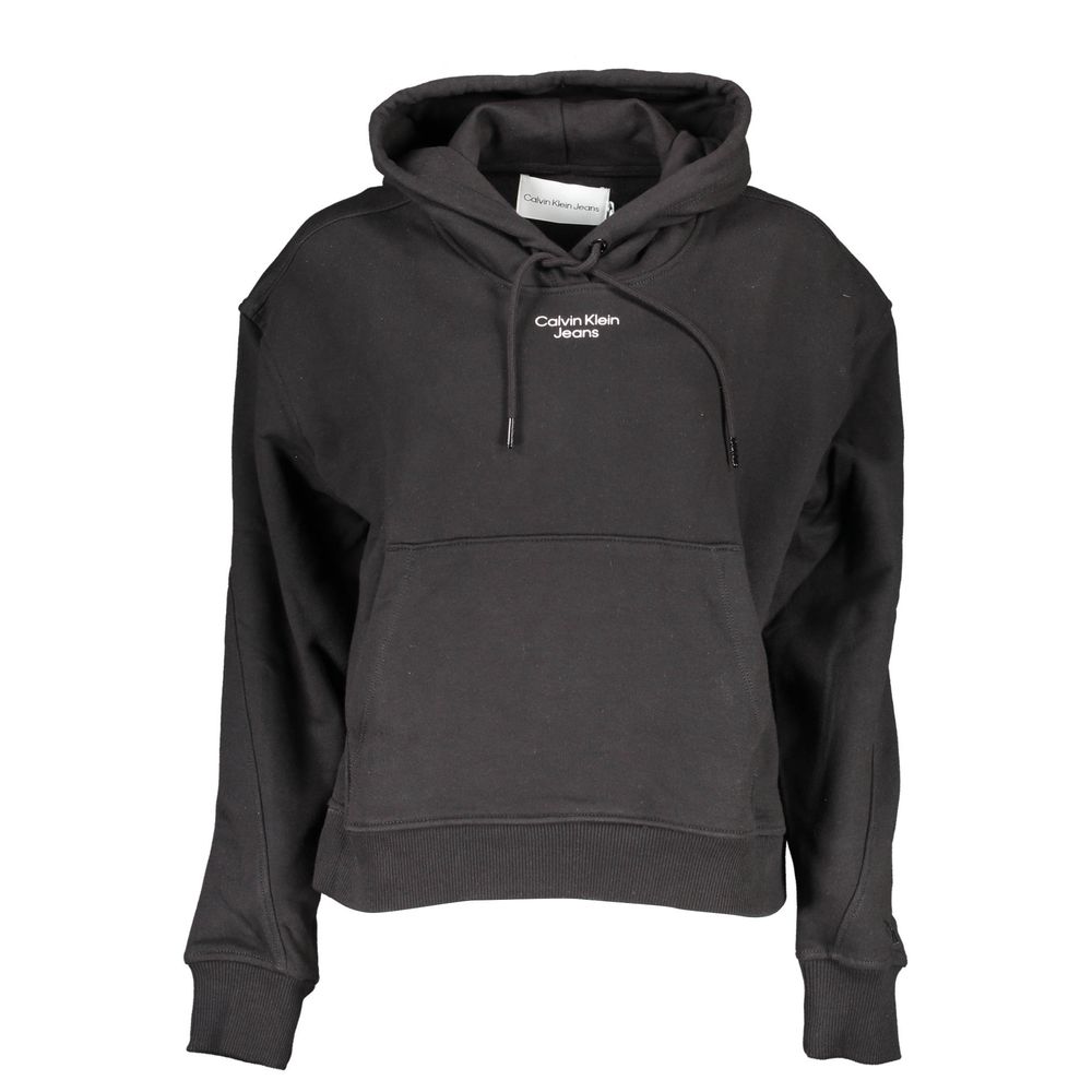 Calvin Klein Black Cotton Women Sweatshirt - BrandFit 88