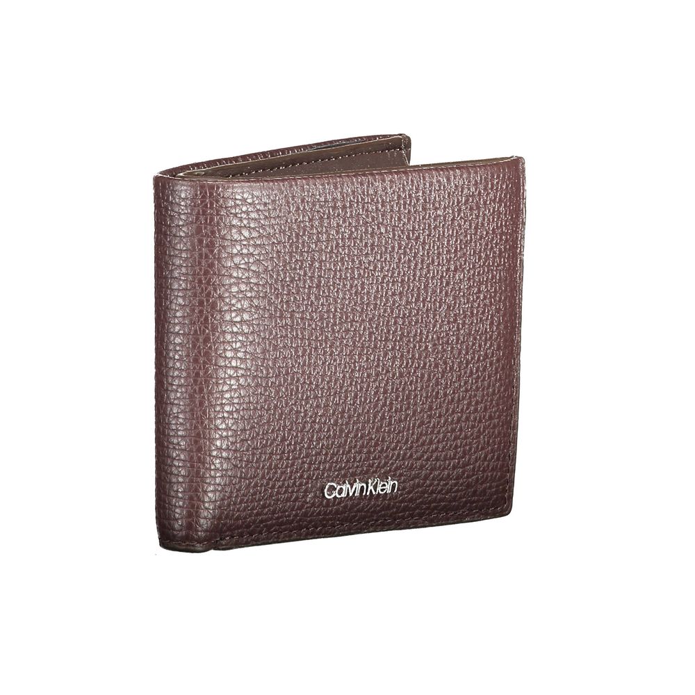 Calvin Klein Marrone Leather Men Wallet