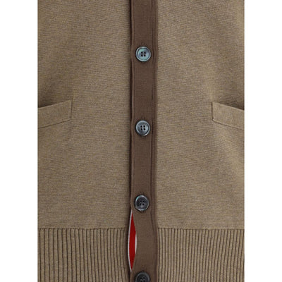 Thom Browne Brown Cotton Cardigan