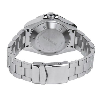 Bobroff Gray Stainless Steel Dress Watch
