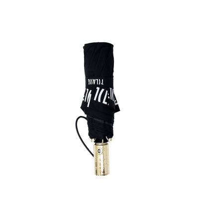 Alviero Martini Prima Classe Black Nylon Umbrella