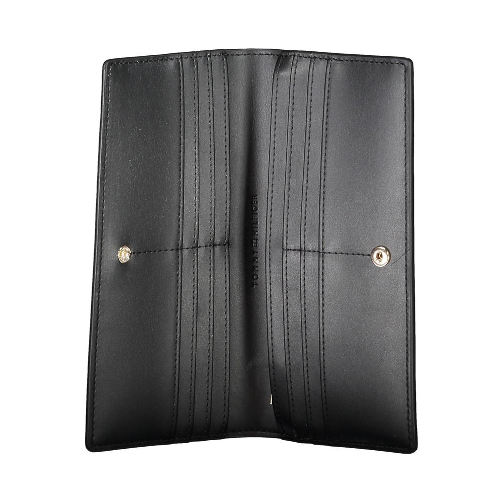 Tommy Hilfiger Black Polyurethane Women Wallet - BrandFit 88