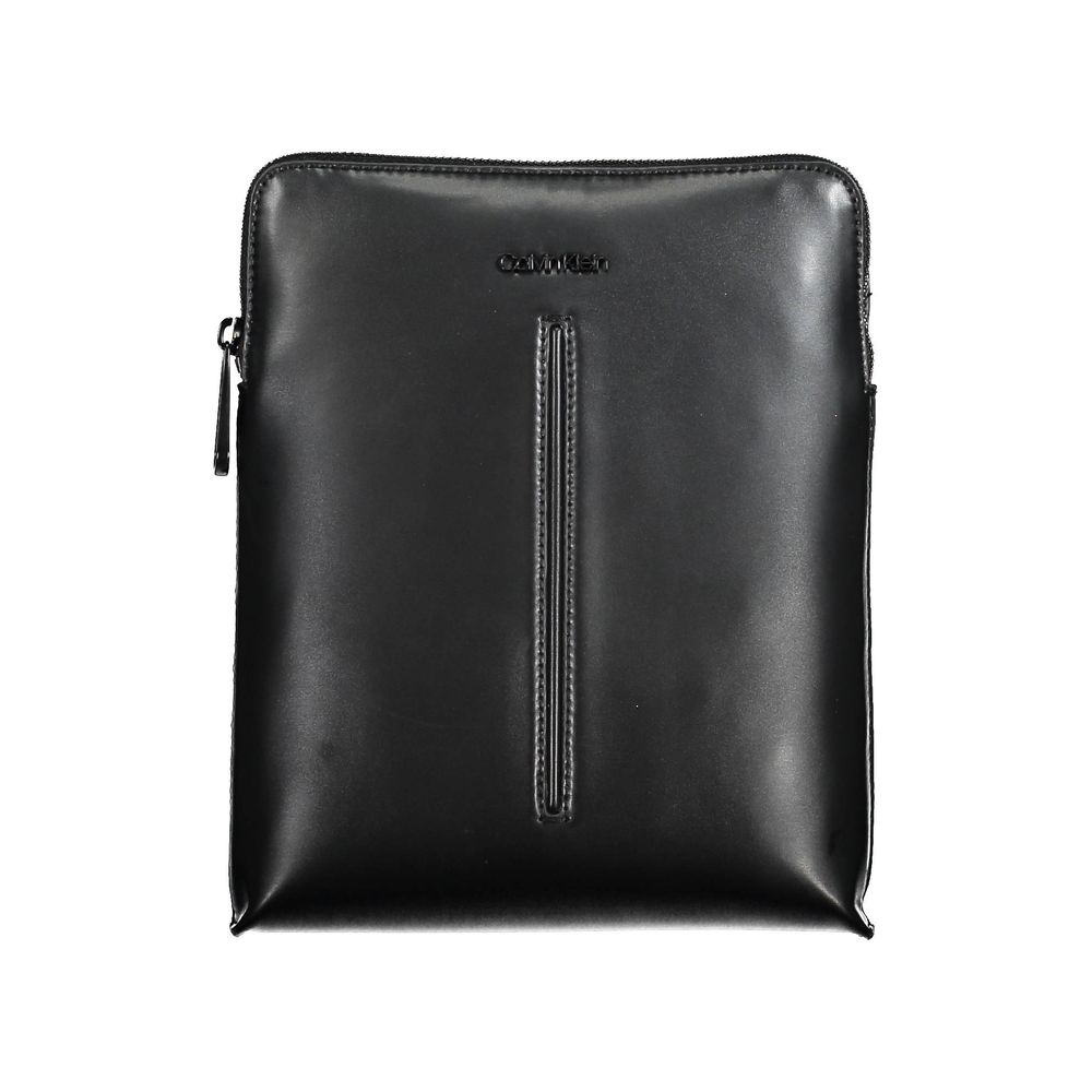 Calvin Klein Black Polyurethane Men's Shoulder Bag
