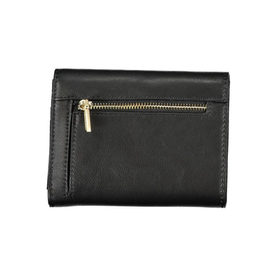 Calvin Klein Black Polyurethane Women Wallet