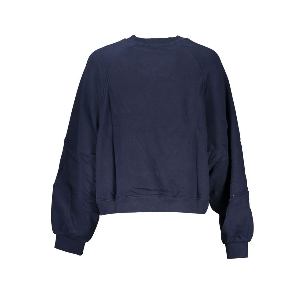 Tommy Hilfiger Blue Cotton Women Sweatshirt