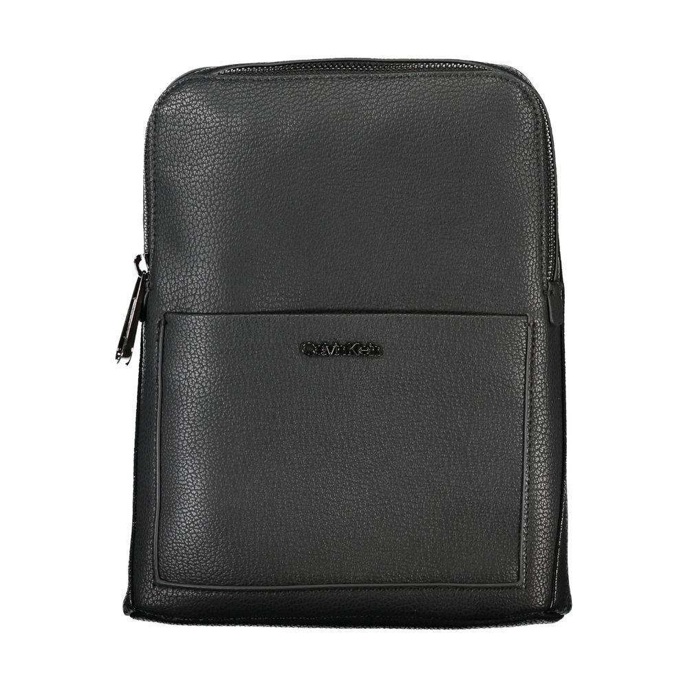 Calvin Klein Black Polyurethane Men's Shoulder Bag