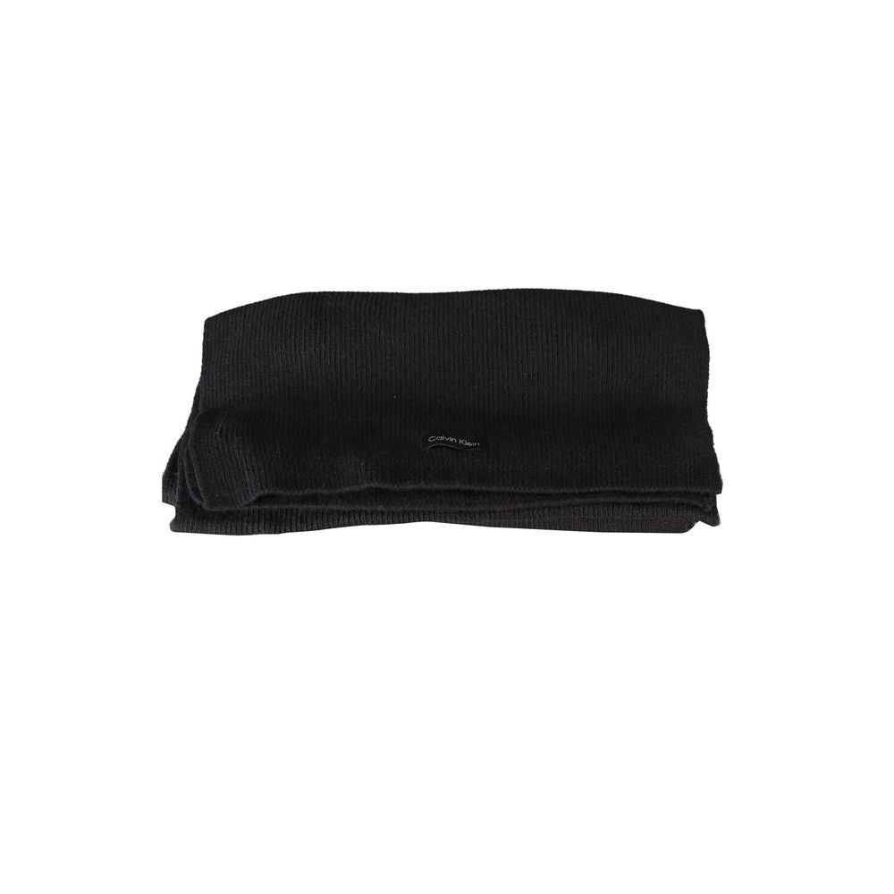 Calvin Klein Black Cotton Women Scarf