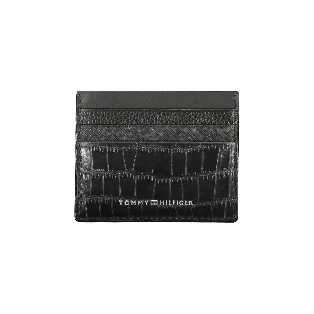 Tommy Hilfiger Black Leather Mens Wallet