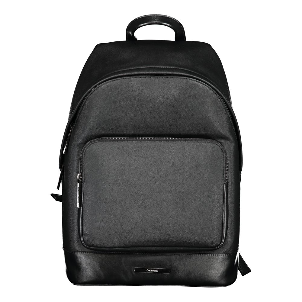 Calvin Klein Black Polyester Men Backpack