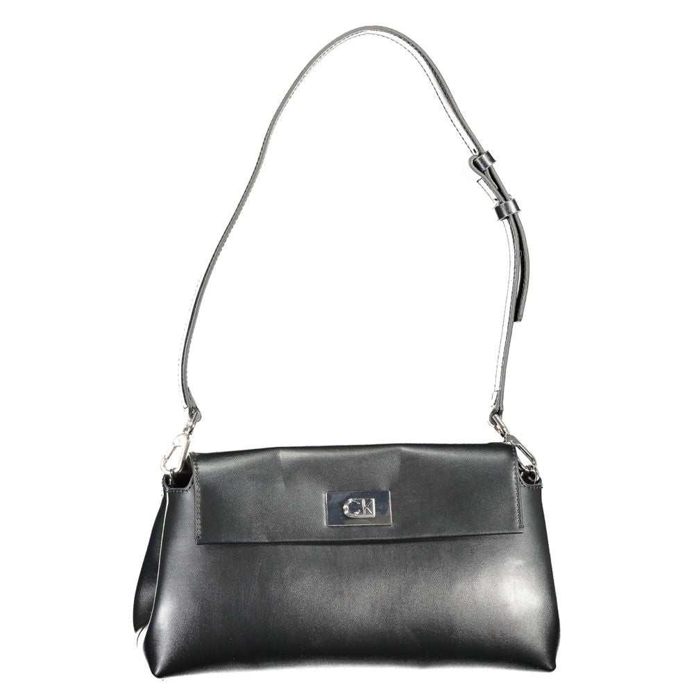 Calvin Klein Nero Polyurethane Women Shoulder Bag
