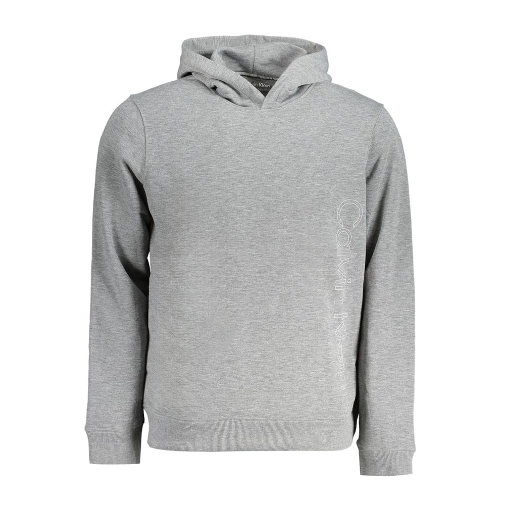 Calvin Klein Grigio Polyester Men's Hoodie