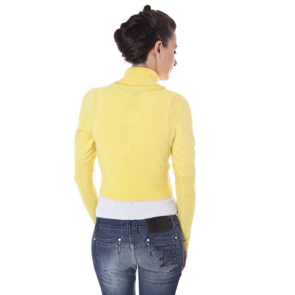 Datch Yellow Angora Women Shrug - BrandFit 88