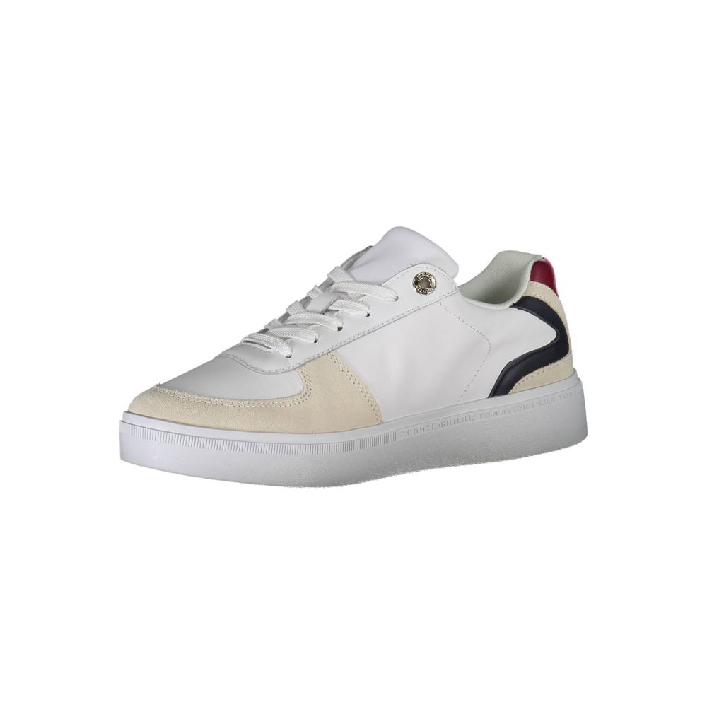 Tommy Hilfiger White Polyester Women Sneaker
