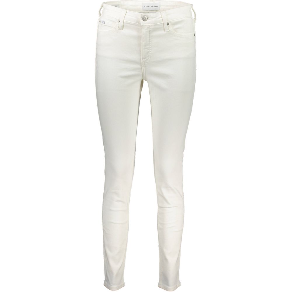 Calvin Klein Bianco Cotton Women Jeans