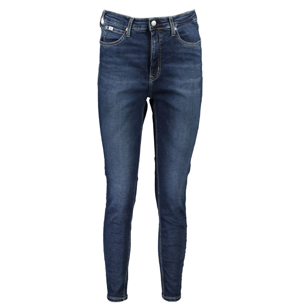 Calvin Klein Blu Cotton Womens Jeans