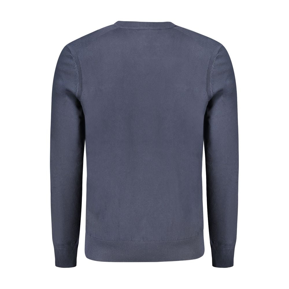 Hugo Boss Blue Cotton Men's Long-Sleeved T-Shirt