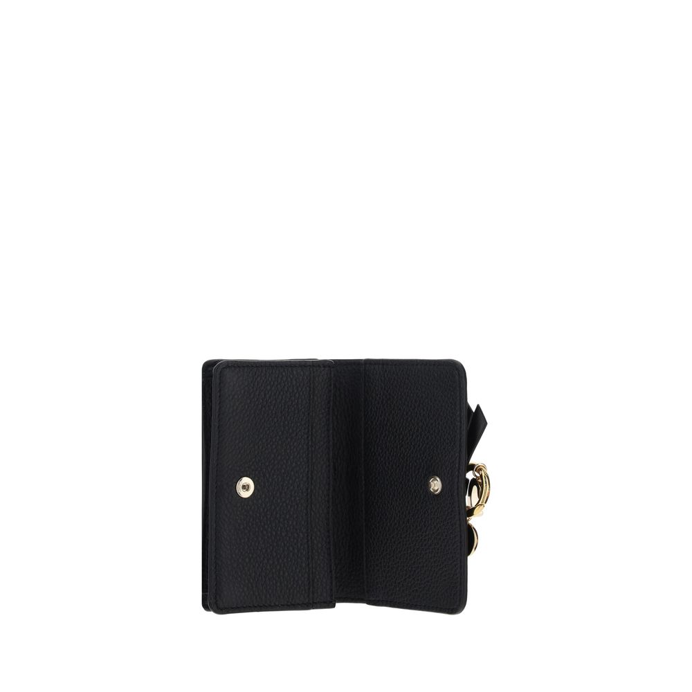 Chloé Black Calf Leather Bos Taurus Wallet